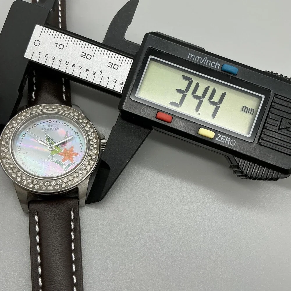 Invicta Limited Edition Hummingbird Womens Watch 34mm MOP Leather New Battery
